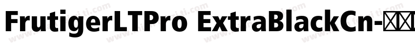 FrutigerLTPro ExtraBlackCn字体转换
